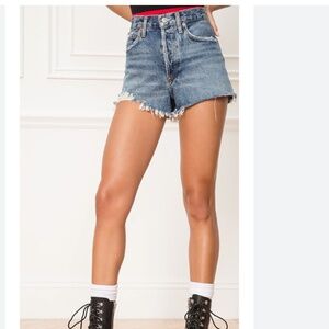 Agolde PARKER VINTAGE CUT OFF SHORT IN Rock Steady Size 27